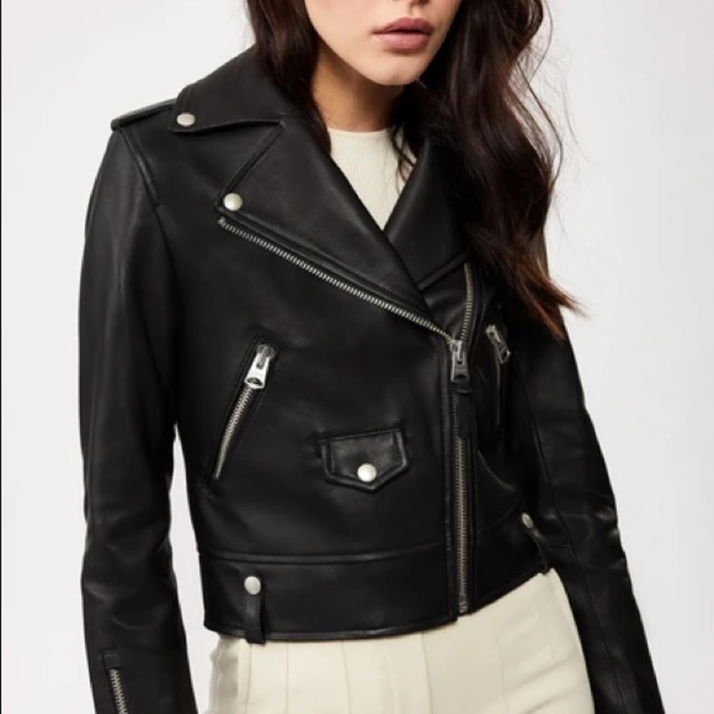 Mackage Black Leather Jacket